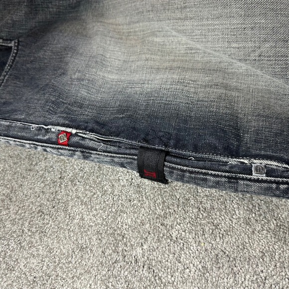 Y2K Pepe Jeans Jeans Mens 34 (fit 38x33) Faded Black Embroidery Baggy Wide Leg - Picture 11 of 16